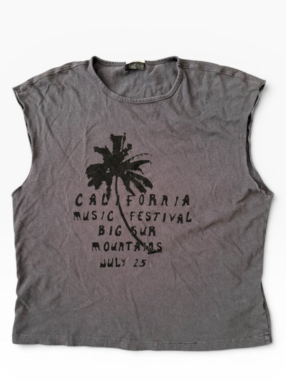 MOTHER Gray Muscle Tee- California Music Festival Big Sur- S (estimated)